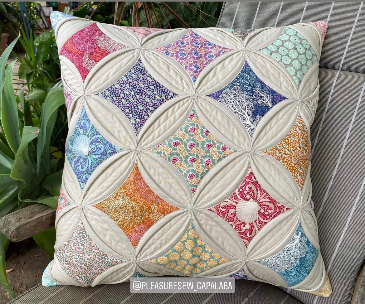 Cathedral window cushion sale