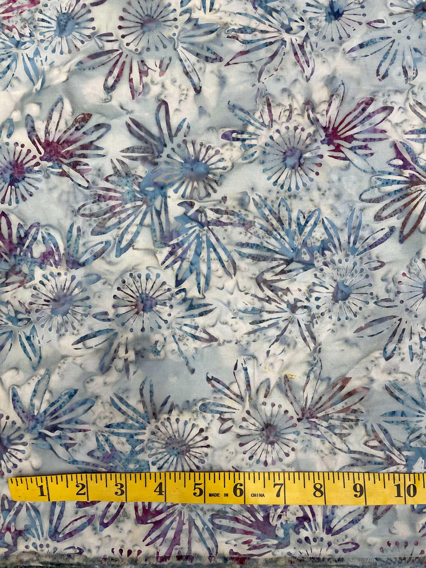 Batik Blue-grey flora Batik Wideback