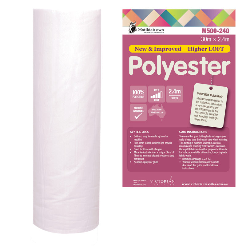 Batting - Polyester 2.4m Wide x25cm