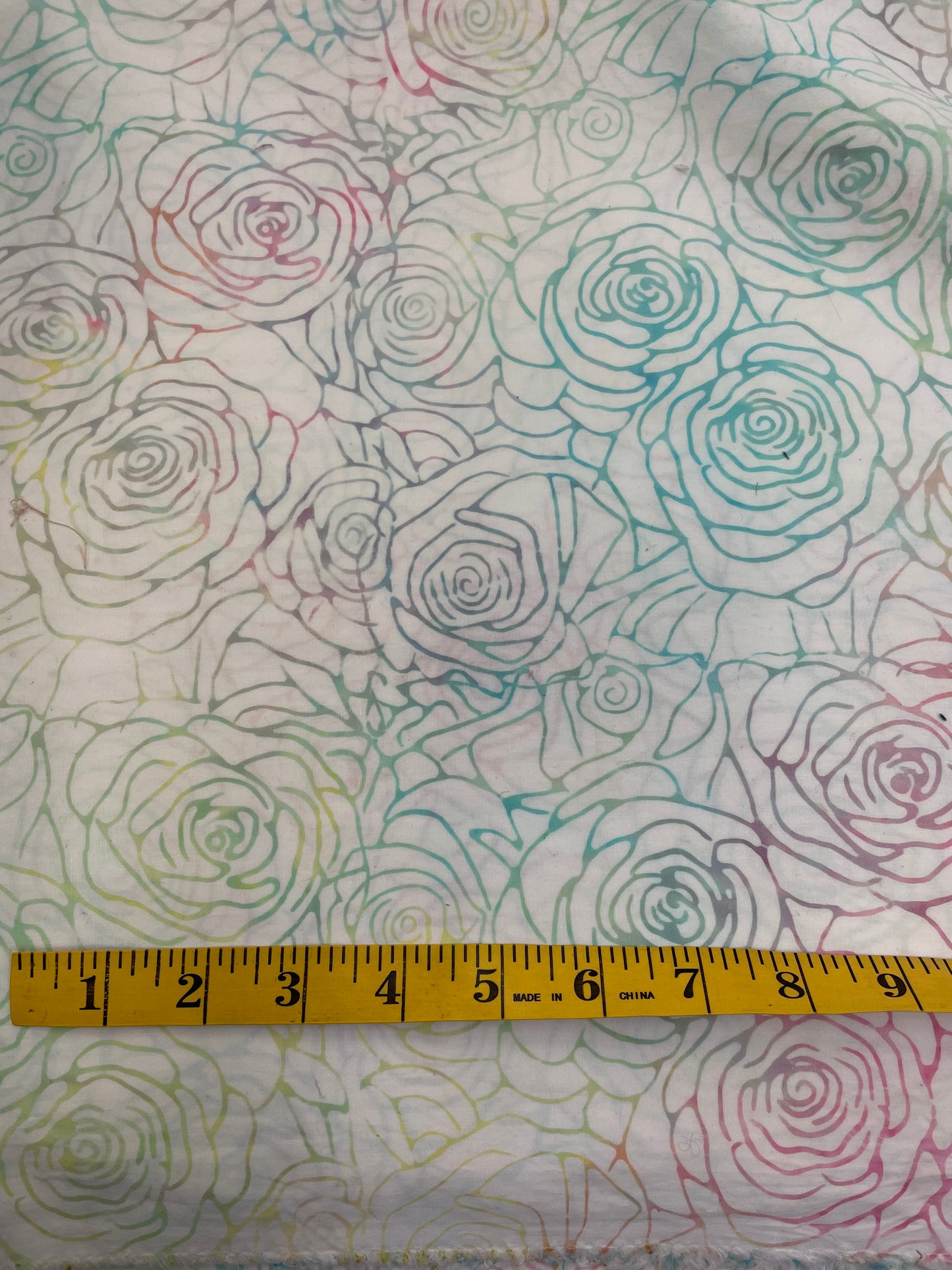 Batik Pastel Roses Wideback