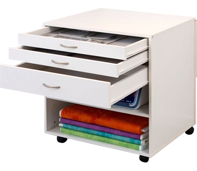 Modular 3 Drawer with Adjustable Shelf Cabinet